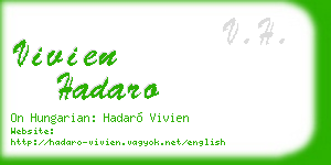 vivien hadaro business card