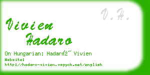 vivien hadaro business card